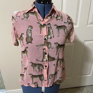Sheer Cheetah Patterned Top